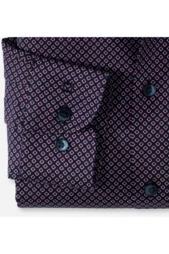 OLYMP Level Five Body Fit Hemd Rot/blau, Gemustert -Bekleidung Rabatt Serie 2098 24 86 2 800 1200x1200