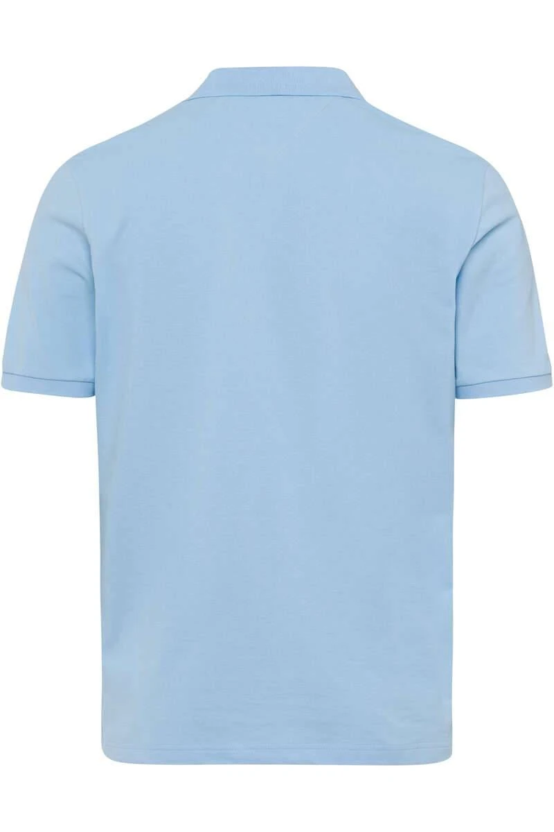 Brax Hi-FLEX Modern Fit Poloshirt Hellblau, Einfarbig 4 Brax Hi-FLEX Modern Fit Poloshirt Hellblau, Einfarbig – Bild 2
