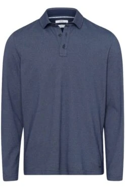Brax Modern Fit Poloshirt Navy, Strukturiert