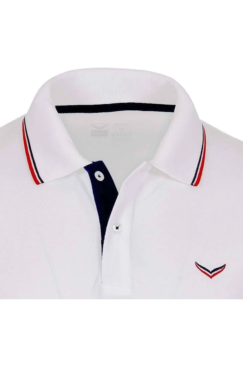 TRIGEMA Slim Fit Poloshirt Weiss, Einfarbig 4 TRIGEMA Slim Fit Poloshirt Weiss, Einfarbig – Bild 2