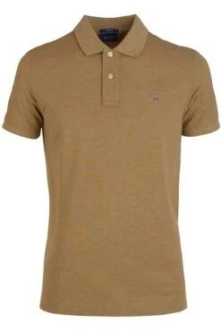 GANT Regular Fit Poloshirt Braun, Einfarbig