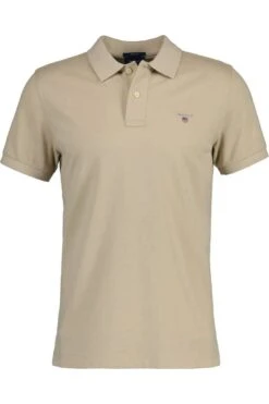 GANT Original Regular Fit Poloshirt Beige, Einfarbig