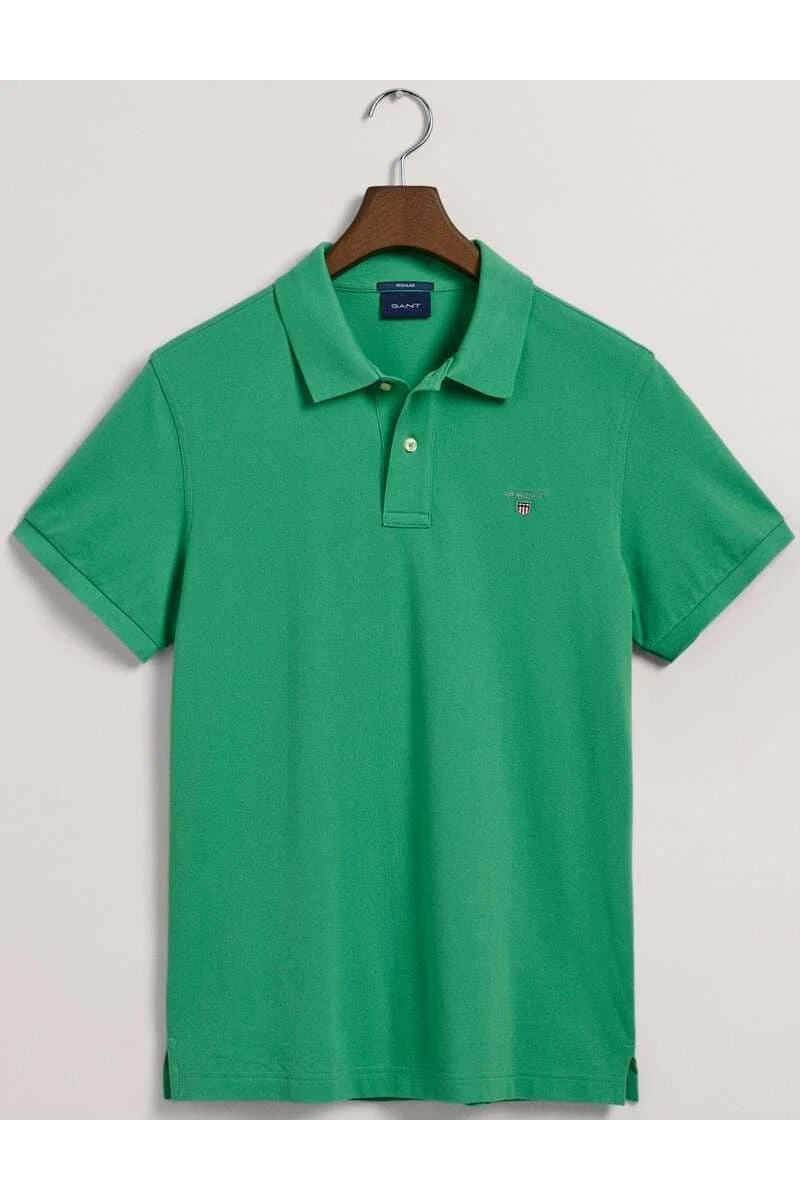GANT Regular Fit Poloshirt Grün, Einfarbig 3 GANT Regular Fit Poloshirt Grün, Einfarbig