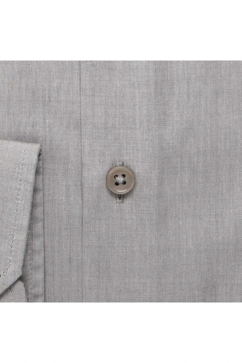 Jupiter Modern Fit Hemd Silbergrau, Einfarbig 6 Jupiter Modern Fit Hemd Silbergrau, Einfarbig – Bild 4