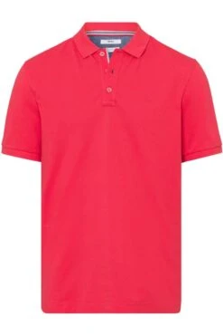 Brax Modern Fit Poloshirt Rot, Einfarbig