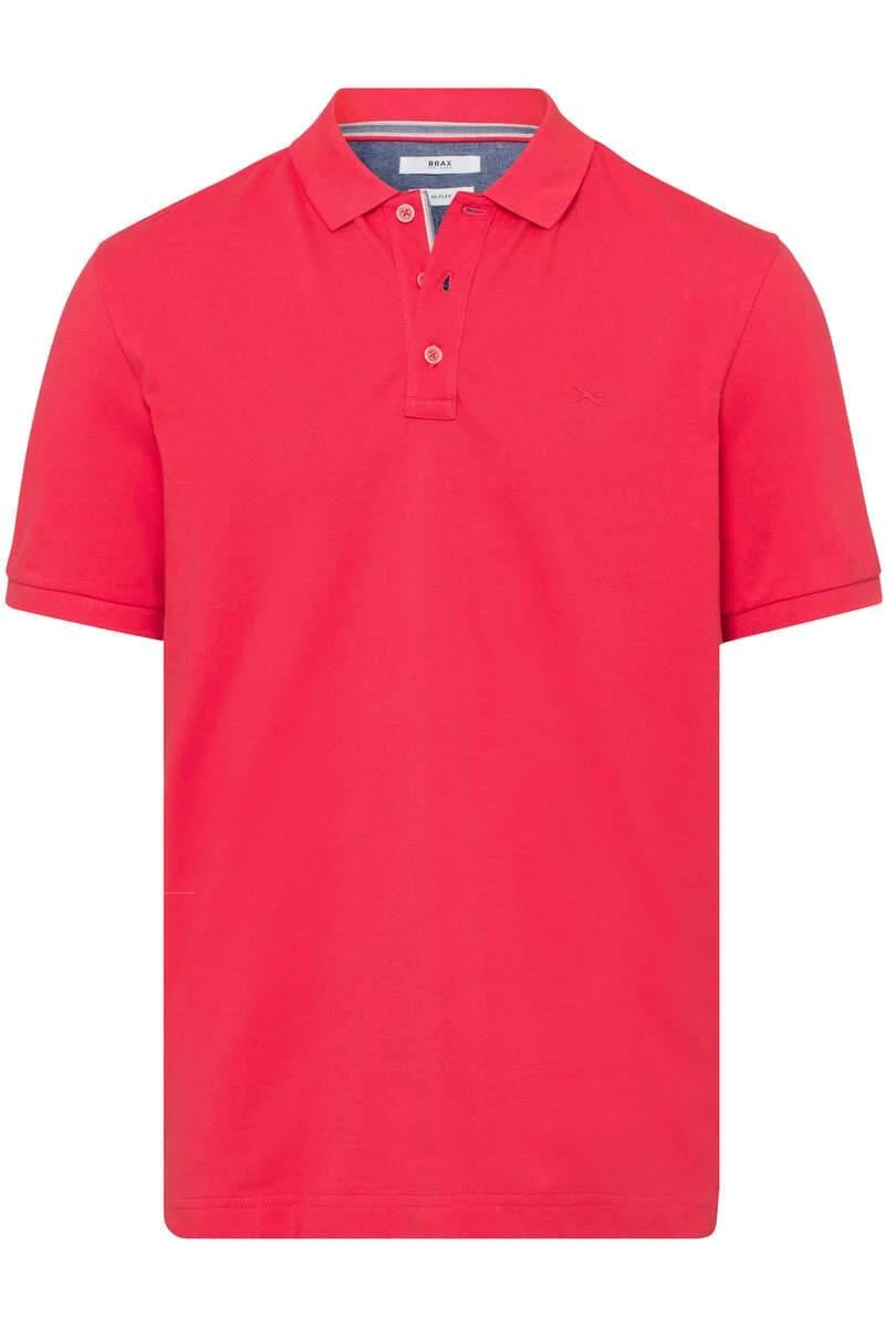 Brax Modern Fit Poloshirt Rot, Einfarbig 3 Brax Modern Fit Poloshirt Rot, Einfarbig