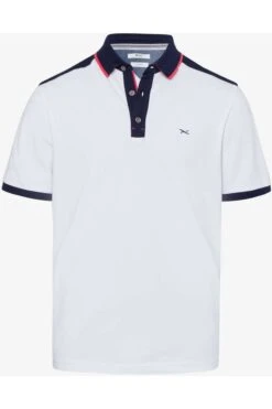 Brax Modern Fit Poloshirt Weiss, Einfarbig