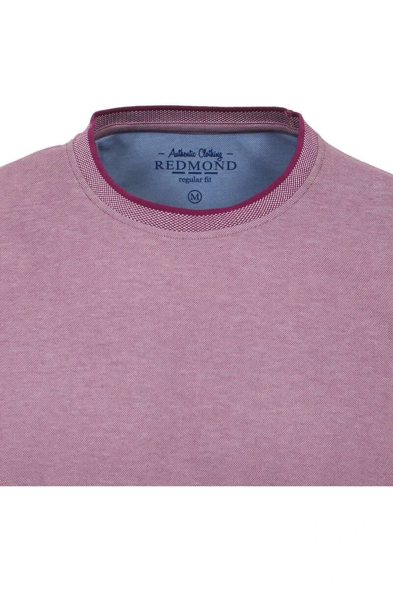 Redmond Regular Fit T-Shirt Rundhals Lila,Einfarbig 4 Redmond Regular Fit T-Shirt Rundhals Lila,Einfarbig – Bild 2
