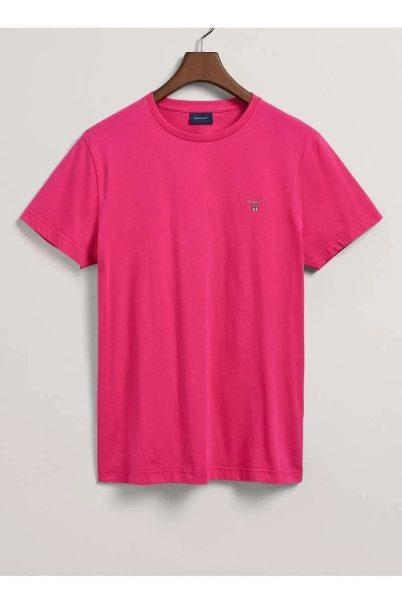 GANT Regular Fit T-Shirt Rundhals Blau,Einfarbig 3 GANT Regular Fit T-Shirt Rundhals Blau,Einfarbig