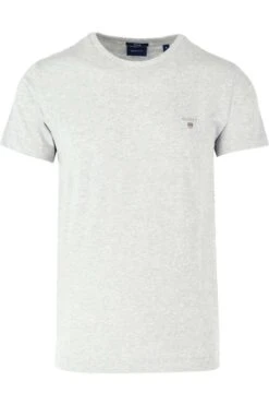 GANT OriginalRegular Fit T-Shirt Rundhals Hellgrau,Melange
