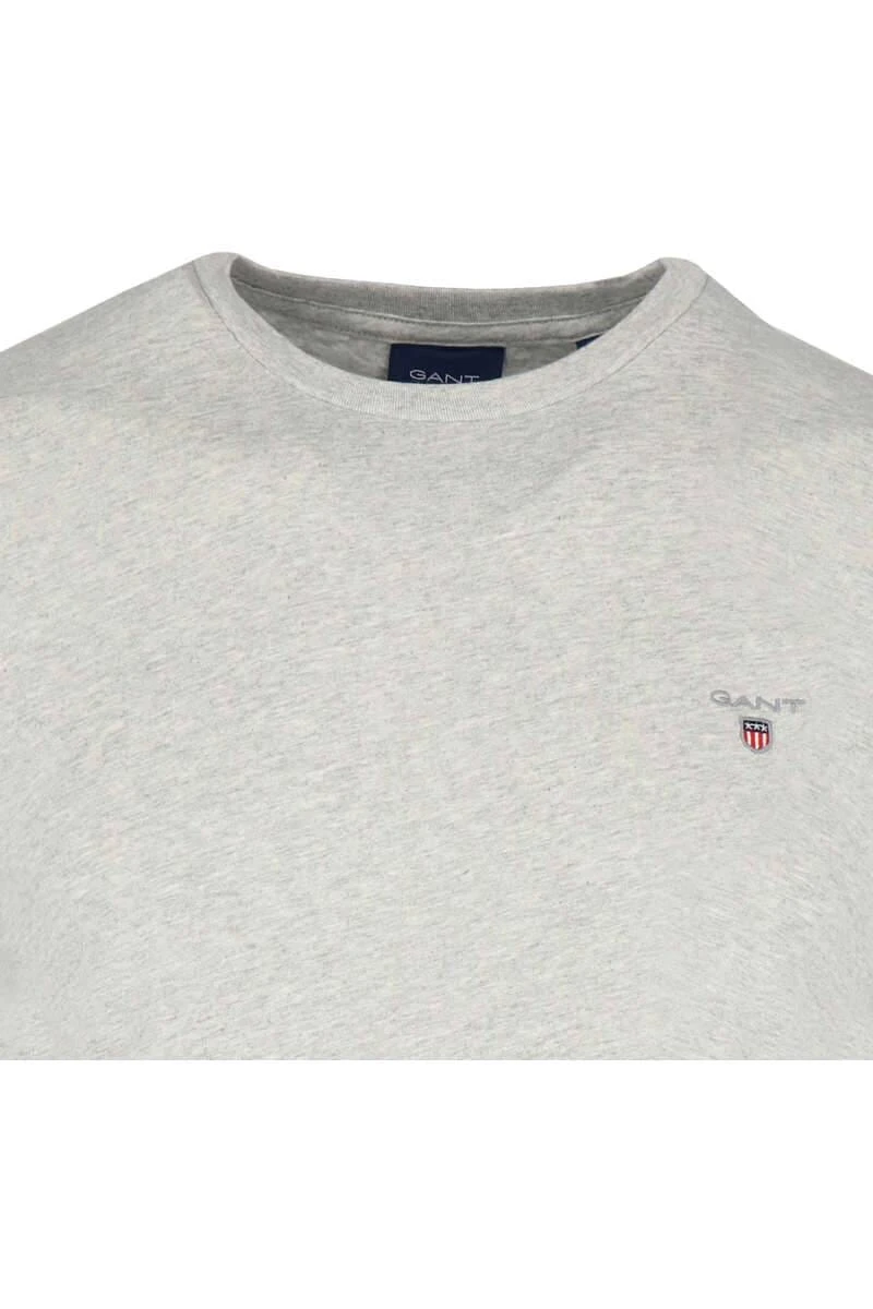 GANT Longsleeve Rundhals Hellgrau 4 GANT Longsleeve Rundhals Hellgrau – Bild 2