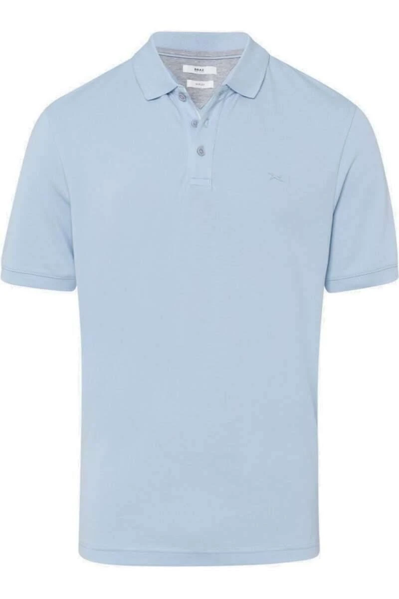 Brax Modern Fit Poloshirt Blau, Einfarbig 3 Brax Modern Fit Poloshirt Blau, Einfarbig