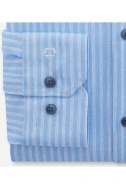 OLYMP No. Six 24/Seven Dynamic Flex Super Slim Jerseyhemd Bleu/weiss, Gestreift -Bekleidung Rabatt Serie 2522 34 11 2 800 1200x1200