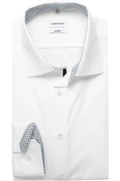 Seidensticker Shaped Hemd Weiss, Einfarbig