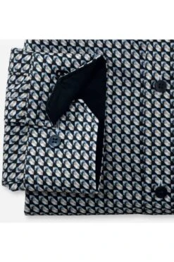 OLYMP No. Six Super Slim Hemd Blau/braun, Gemustert -Bekleidung Rabatt Serie 2535 24 22 2 800 1200x1200