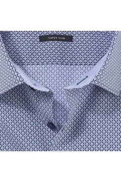 OLYMP No. Six Super Slim Hemd Marine/weiss, Gemustert -Bekleidung Rabatt Serie 2541 34 18 3 800 1200x1200