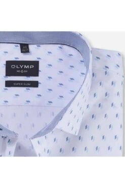 OLYMP No. Six Super Slim Hemd Weiss/blau, Gemustert 7 OLYMP No. Six Super Slim Hemd Weiss/blau, Gemustert -Bekleidung Rabatt Serie 2543 34 11 1 800 1200x1200