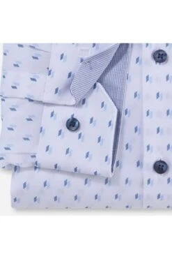 OLYMP No. Six Super Slim Hemd Weiss/blau, Gemustert 8 OLYMP No. Six Super Slim Hemd Weiss/blau, Gemustert -Bekleidung Rabatt Serie 2543 34 11 2 800 1200x1200