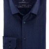 OLYMP No. Six 24/Seven Dynamic Flex Super Slim Hemd Marine/bleu, Gemustert -Bekleidung Rabatt Serie 2550 34 18 800 1200x1200