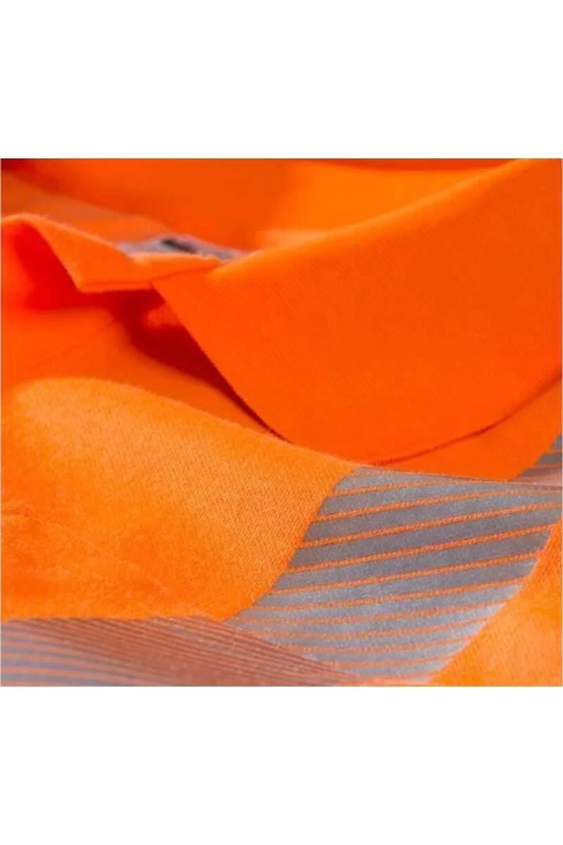 TRIGEMA Comfort Fit Poloshirt Leuchtorange, Einfarbig 5 TRIGEMA Comfort Fit Poloshirt Leuchtorange, Einfarbig – Bild 3