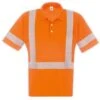 TRIGEMA Comfort Fit Poloshirt Leuchtorange, Einfarbig