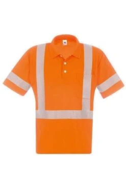 TRIGEMA Comfort Fit Poloshirt Leuchtorange, Einfarbig