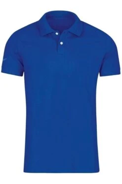 TRIGEMA Slim Fit Poloshirt Royal, Einfarbig