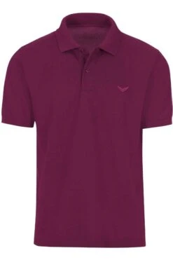 TRIGEMA Comfort Fit Poloshirt Violett, Einfarbig