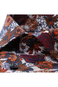 OLYMP Luxor Modern Fit Hemd Bordeaux, Blumen -Bekleidung Rabatt Serie 2808 48 37 1 800 1200x1200