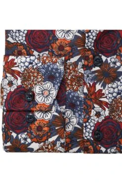 OLYMP Luxor Modern Fit Hemd Bordeaux, Blumen -Bekleidung Rabatt Serie 2808 48 37 2 800 1200x1200