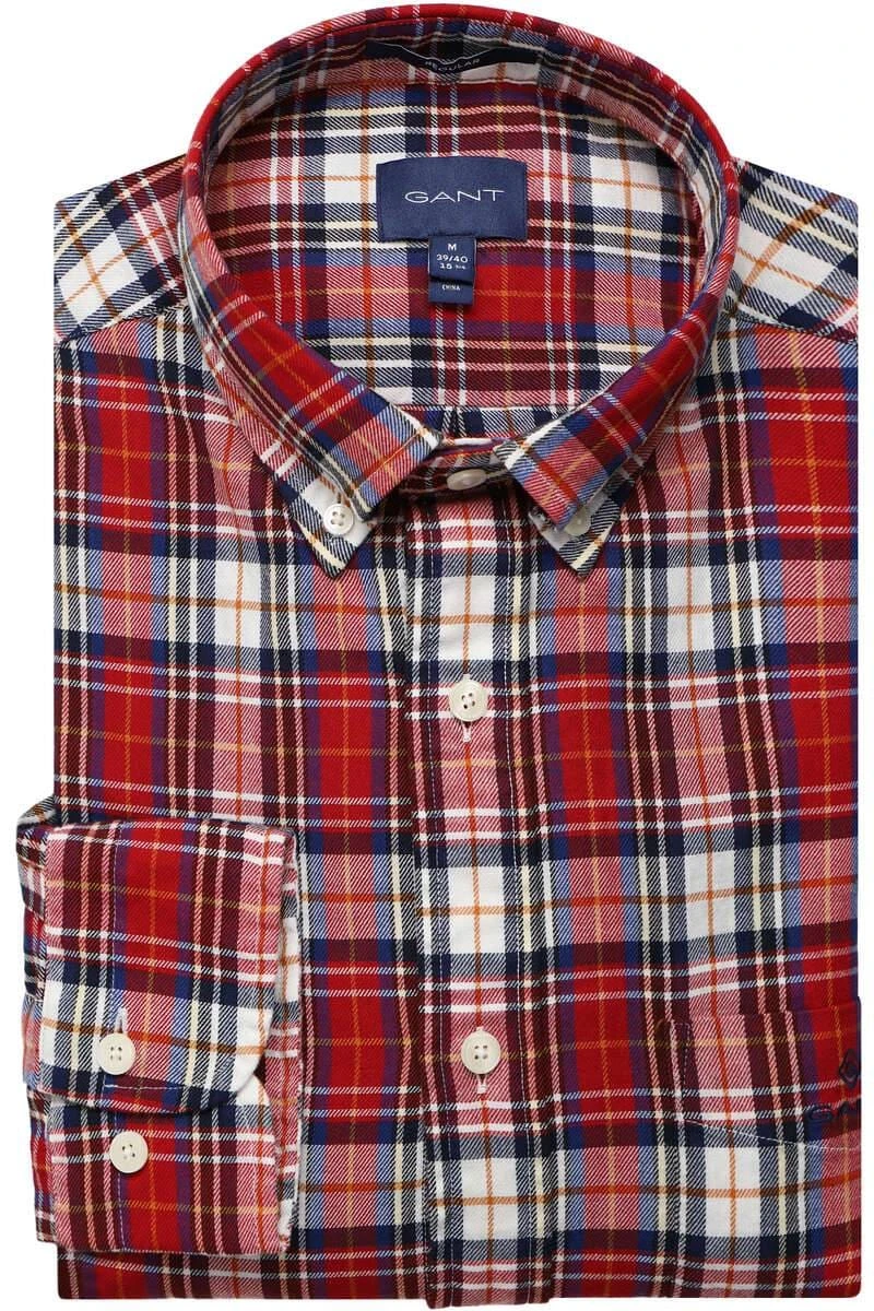 GANT Regular Fit Hemd Rot, Kariert 3 GANT Regular Fit Hemd Rot, Kariert
