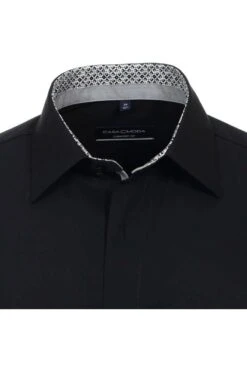 Casa Moda Comfort Fit Hemd Schwarz, Einfarbig -Bekleidung Rabatt Serie 323942709 800 1 800 1200x1200