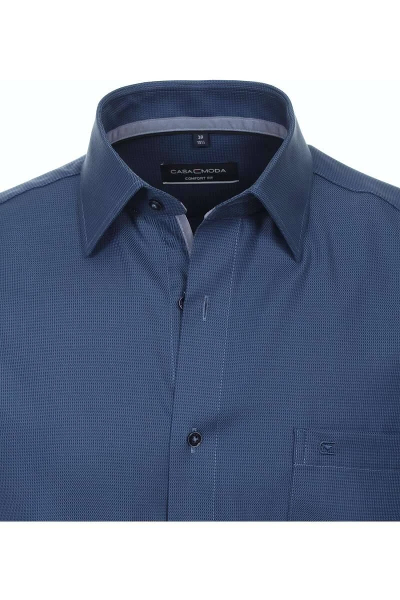 Casa Moda Comfort Fit Hemd Blau, Gemustert 5 Casa Moda Comfort Fit Hemd Blau, Gemustert – Bild 3