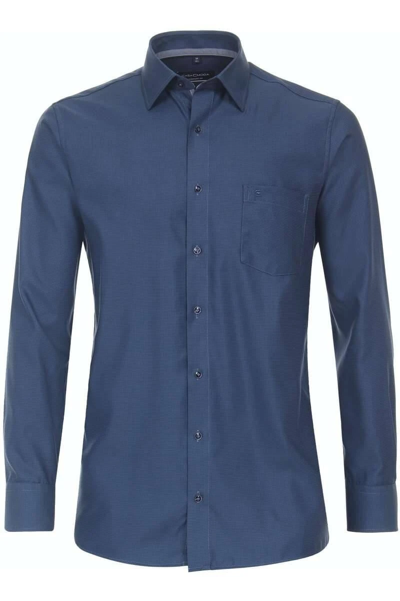 Casa Moda Comfort Fit Hemd Blau, Gemustert 3 Casa Moda Comfort Fit Hemd Blau, Gemustert