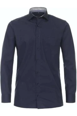 Casa Moda Modern Fit Hemd Navy, Einfarbig