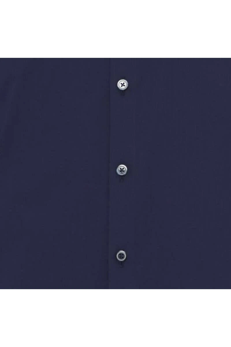 Pure Slim Fit Hemd Marine, Einfarbig 5 Pure Slim Fit Hemd Marine, Einfarbig – Bild 3
