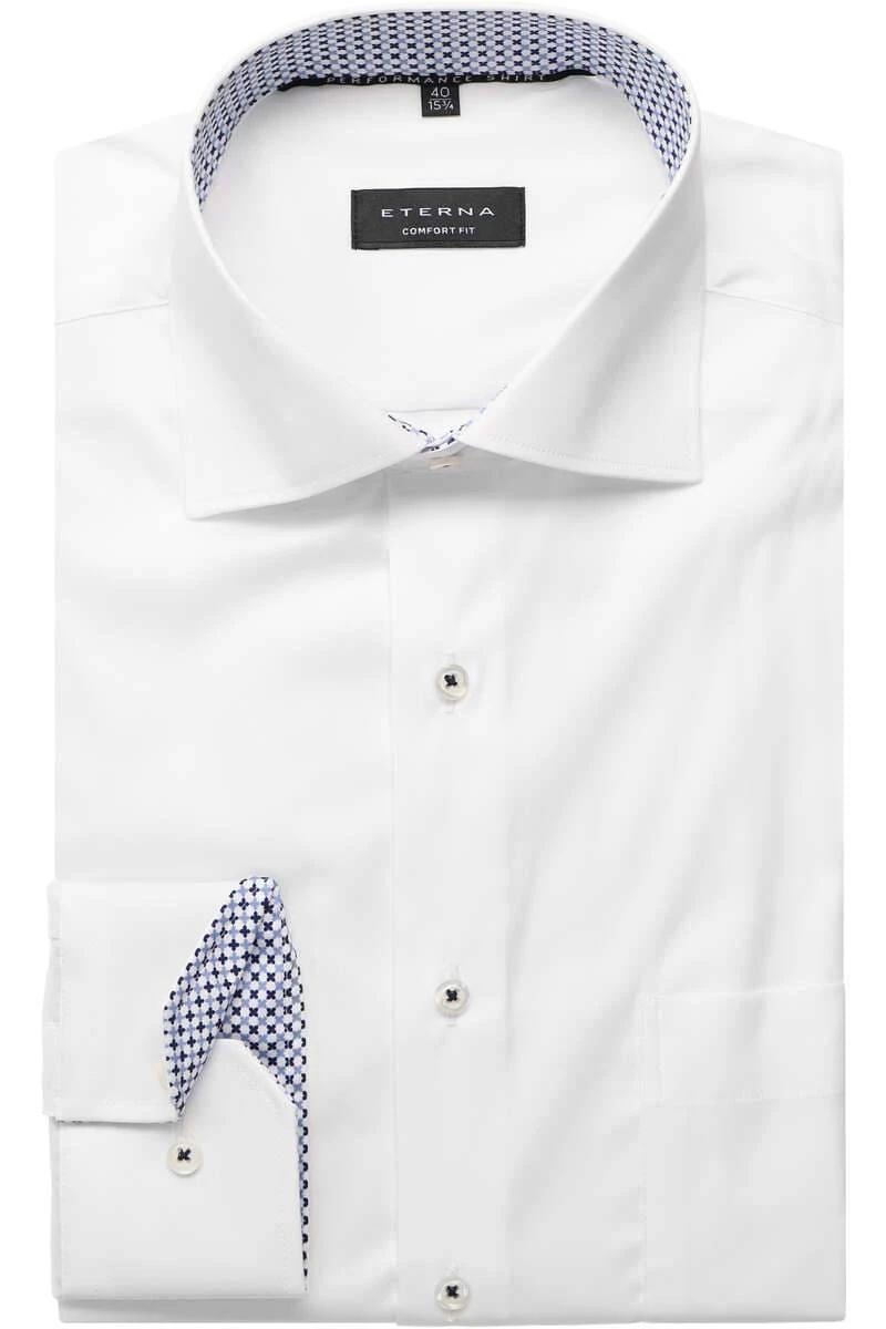 ETERNA Performance Comfort Fit Hemd Weiss, Einfarbig 3 ETERNA Performance Comfort Fit Hemd Weiss, Einfarbig