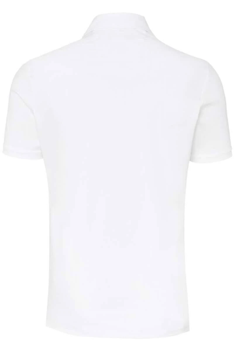 Pure Slim Fit Poloshirt Weiss, Einfarbig 4 Pure Slim Fit Poloshirt Weiss, Einfarbig – Bild 2