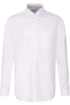 Seidensticker Comfort Fit Hemd Weiss, Einfarbig