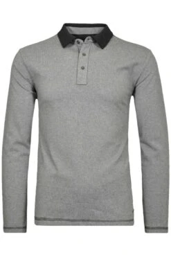 RAGMAN Regular Fit Poloshirt Grau, Zweifarbig
