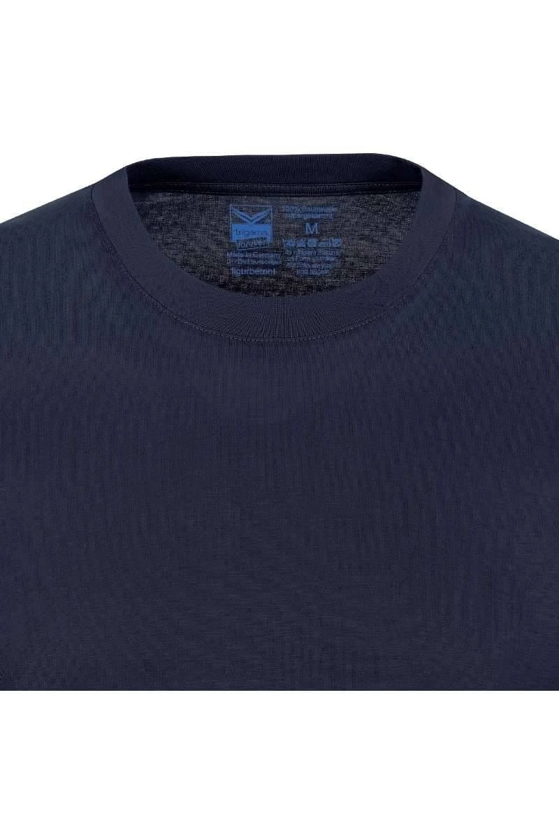 TRIGEMA Slim Fit T-Shirt Rundhals Navy,Einfarbig 4 TRIGEMA Slim Fit T-Shirt Rundhals Navy,Einfarbig – Bild 2