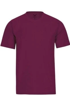 TRIGEMA Comfort Fit T-Shirt Rundhals Violett,Einfarbig