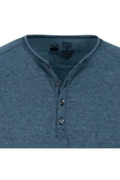 TRIGEMA Comfort Fit T-Shirt Henleykragen Jeans,Melange -Bekleidung Rabatt Serie 37204 643 1 800 1200x1200