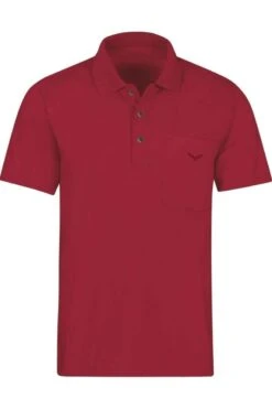 TRIGEMA Comfort Fit Poloshirt Rubin, Einfarbig