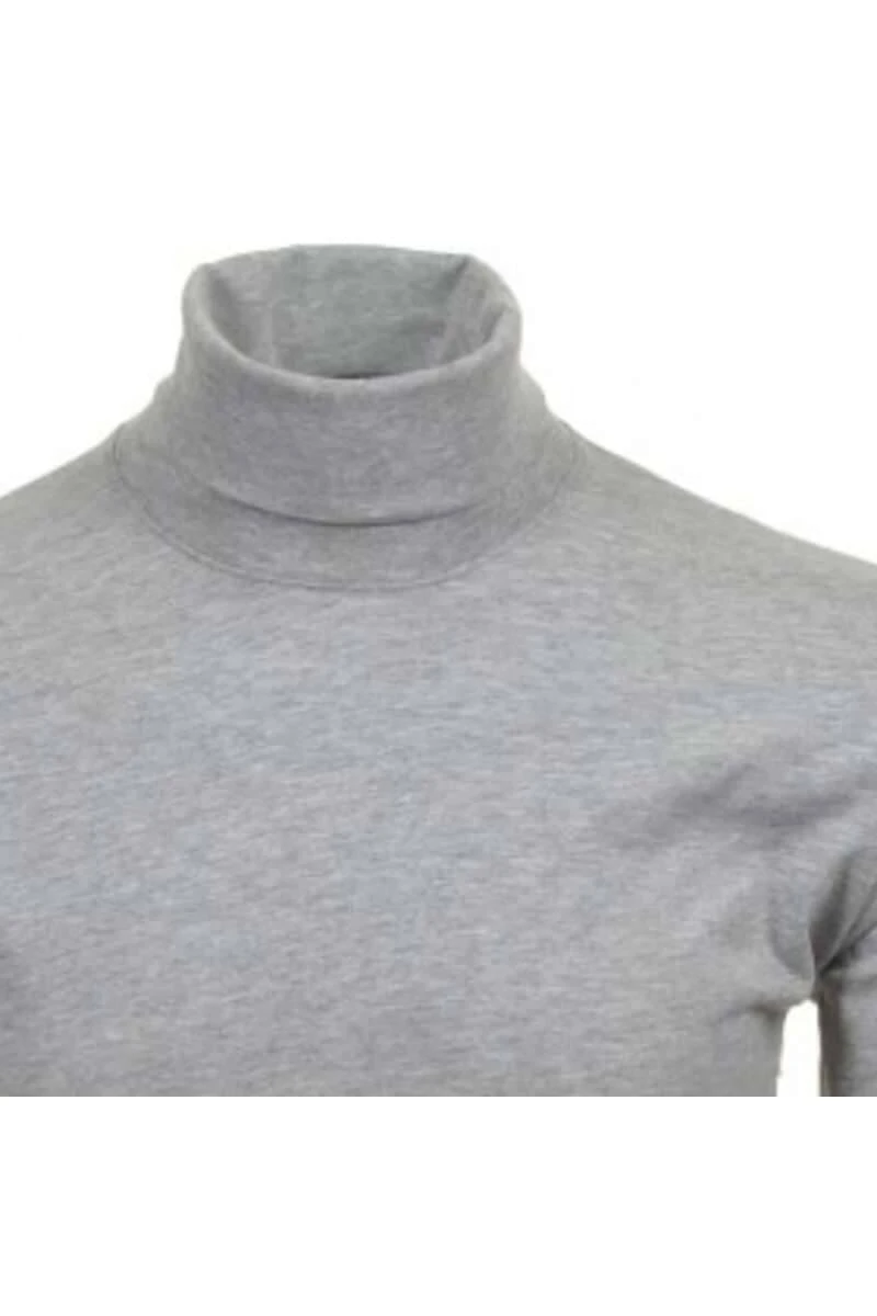 RAGMAN Regular Fit Herren Rollkragenshirt Grau 4 RAGMAN Regular Fit Herren Rollkragenshirt Grau – Bild 2