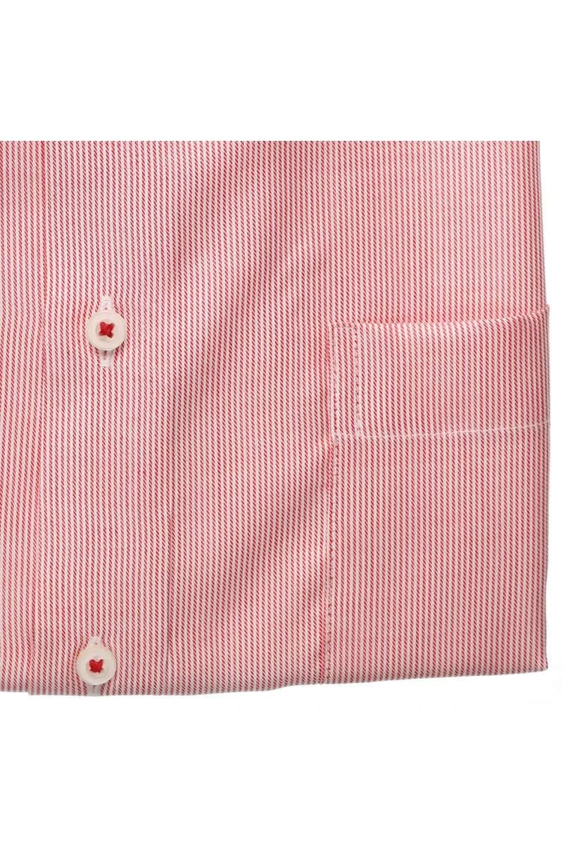 ETERNA Modern Fit Hemd Weinrot, Gestreift 7 ETERNA Modern Fit Hemd Weinrot, Gestreift – Bild 5
