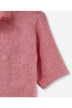 OLYMP Casual Modern Fit Leinenhemd Rot, Einfarbig -Bekleidung Rabatt Serie 4026 32 35 2 800 1200x1200