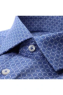 ETERNA Slim Fit Hemd Blau, Gemustert -Bekleidung Rabatt Serie 4106 F18P 72 14 1 800 1200x1200