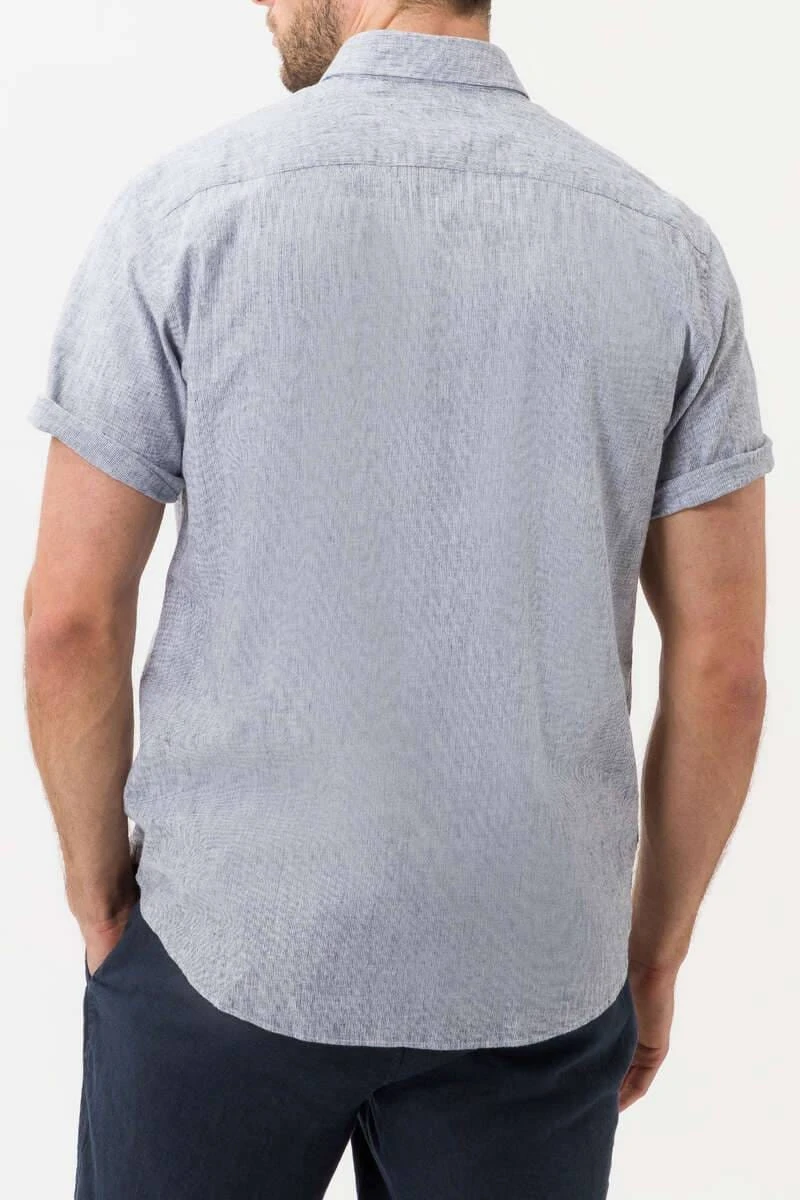 Brax Modern Fit Hemd Blau, Feinstreifen 7 Brax Modern Fit Hemd Blau, Feinstreifen – Bild 5