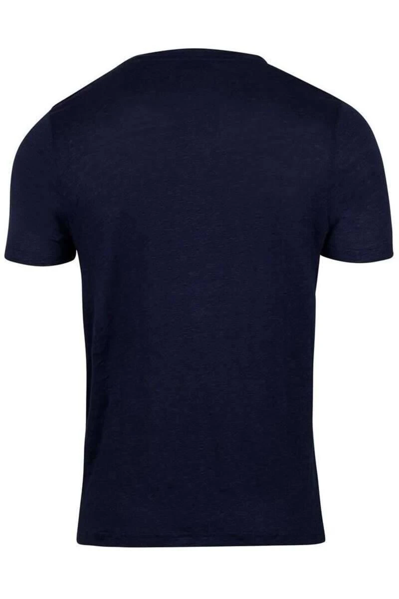 Stenströms Slimline T-Shirt Rundhals Navy,Einfarbig 4 Stenströms Slimline T-Shirt Rundhals Navy,Einfarbig – Bild 2